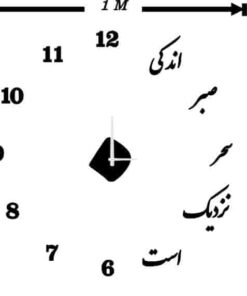 ساعت دیواری پازلی «اندکی صبر سحر نزدیک است»