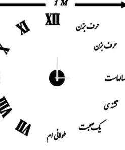 ساعت دیواری «حرف بزن، سال‌هاست تشنه یک صحبت طولانیم»